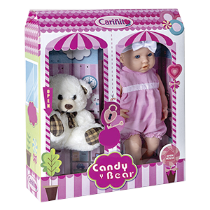 Muñeca Cariñito Juguetech Estuche Bebé y Accesorios