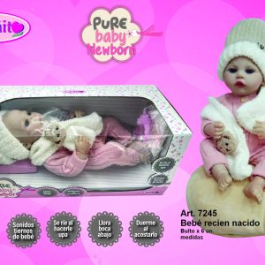 Bebe recien nacido Reborn Juguetech 7245