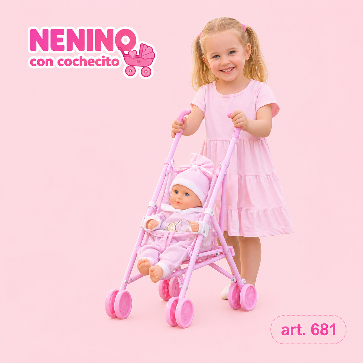 Nenino con paraguitas de paseo (681)