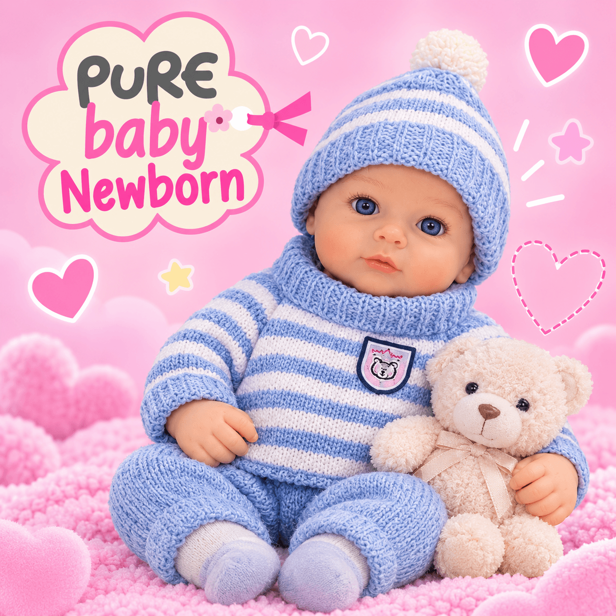 Art. 7334 Pure Baby Alive Reborn, respira de verdad
