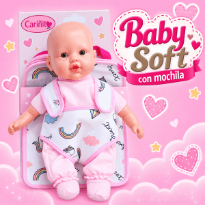 Art. 991 Bebe  Soft con Mochila portabebe